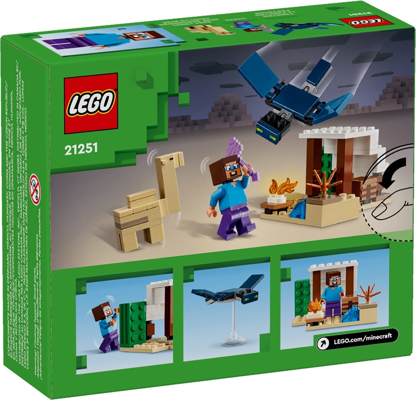 LEGO Minecraft Steves Wüstenexpedition 21251