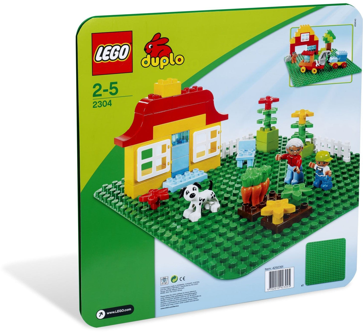 LEGO DUPLO Bauplatte Grün 2304