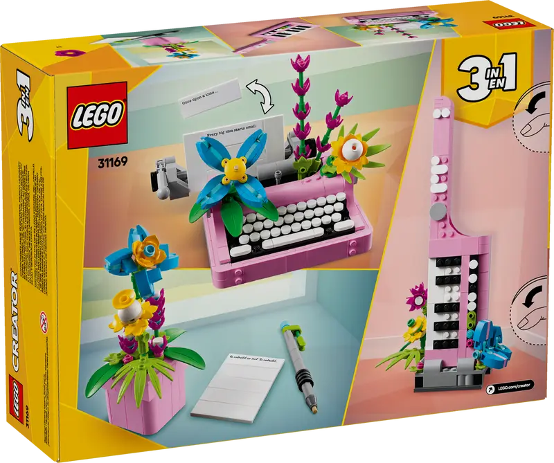 LEGO Creator Schreibmaschine mit Blumen 31169