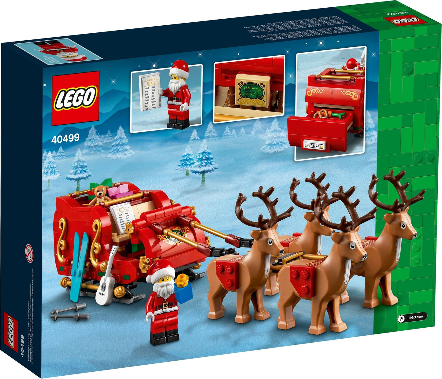 LEGO Seasonal Schlitten des Weihnachtsmanns 40499