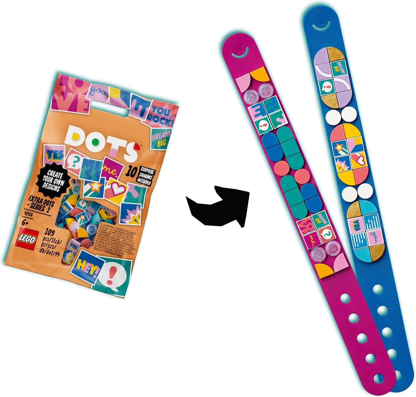 LEGO Dots Armband Ergänzungsset Comic 41916