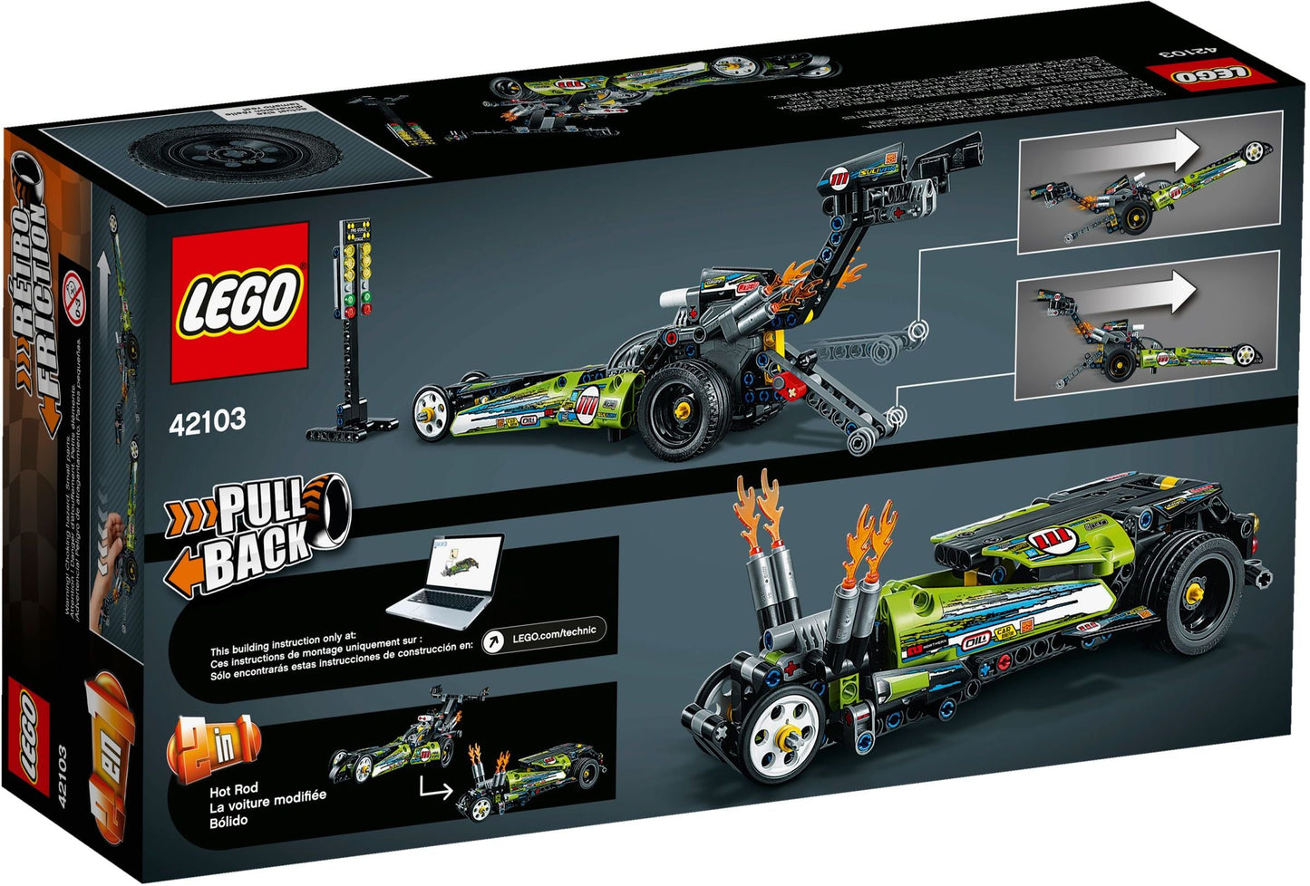 LEGO Technic Dragster Rennauto 42103