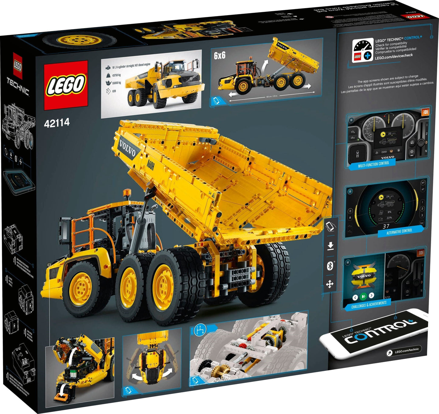 LEGO Technic Knickgelenkter Volvo-Dumper 6x6 42114