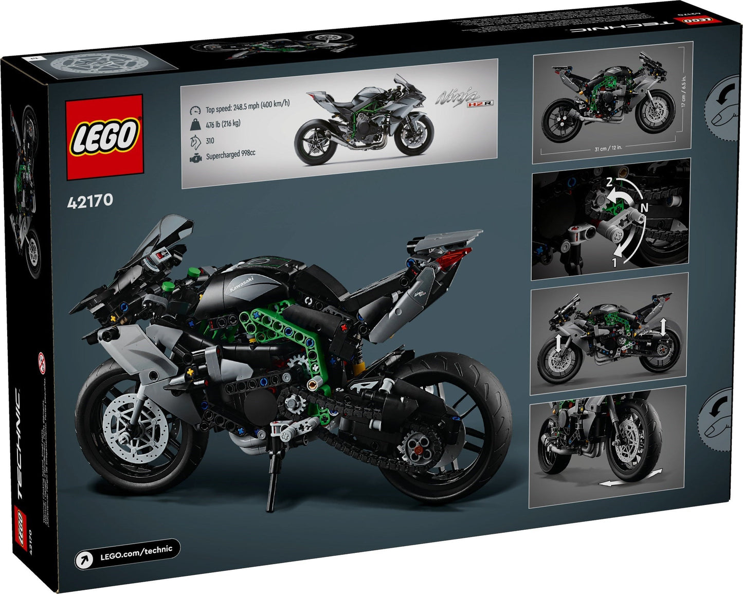LEGO Technic Kawasaki Ninja H2R Motorrad 42170