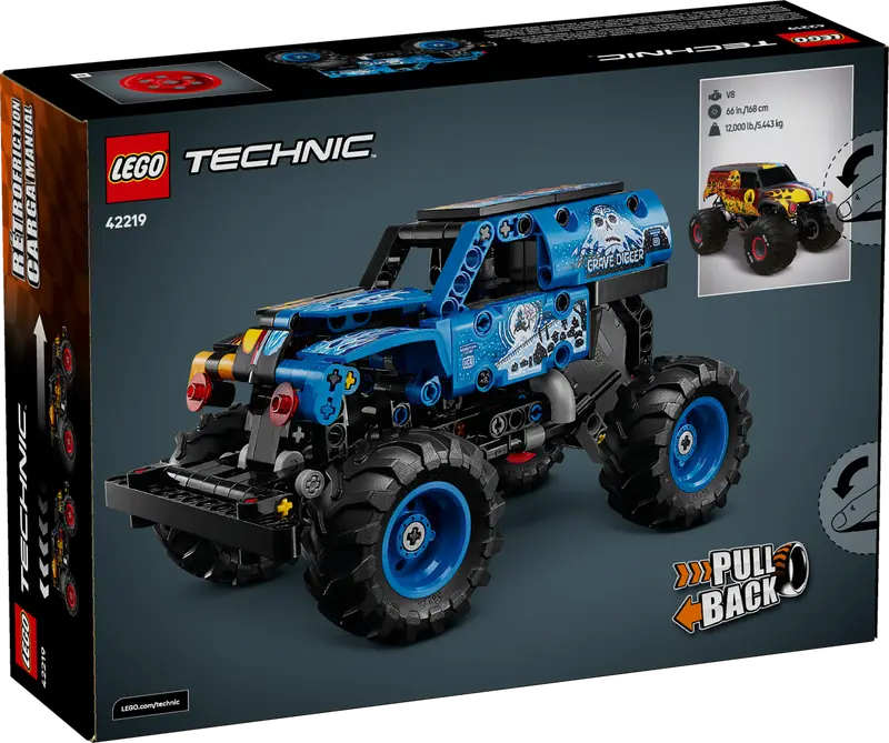 LEGO Technic Monster Jam™ Grave Digger™ Feuer und Eis 42219
