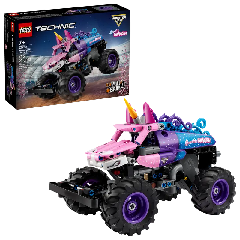LEGO Technic Monster Jam™ Sparkle Smash™ mit Rückziehmotor 42220