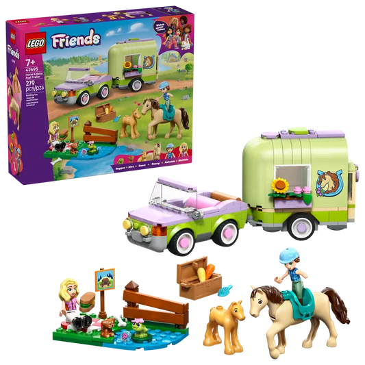 LEGO Friends Pferd und Fohlen mit Pferdeanhänger 42695