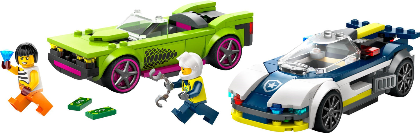 Police Car and Muscle Car Chase - 60415