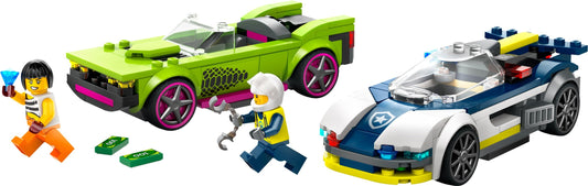 Police Car and Muscle Car Chase - 60415