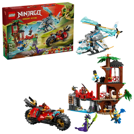 LEGO Ninjago Showdown am Baumhaus mit dem Ninja-Bike 71857