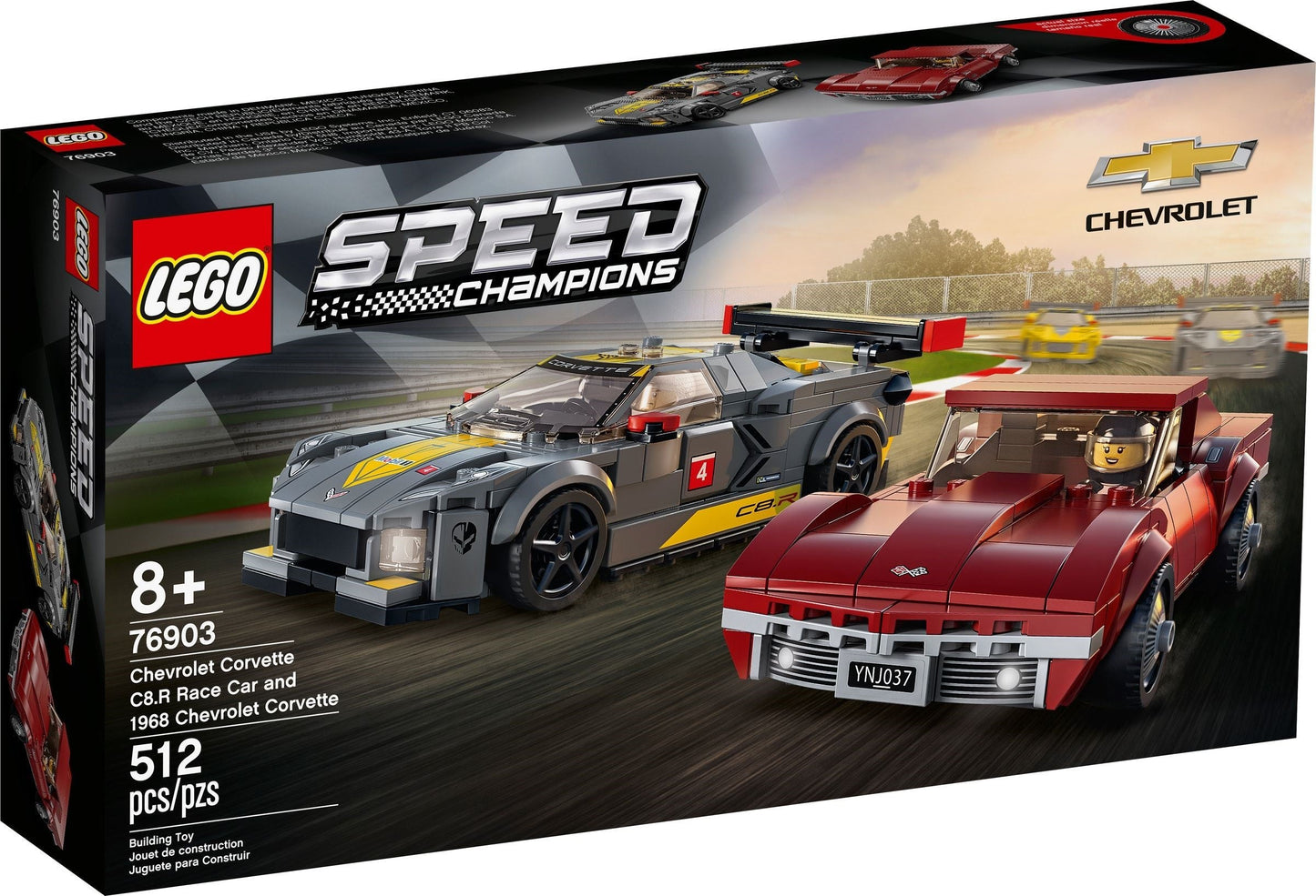 LEGO Speed Champions Chevrolet Corvette C8.R&1968 Corvette 76903