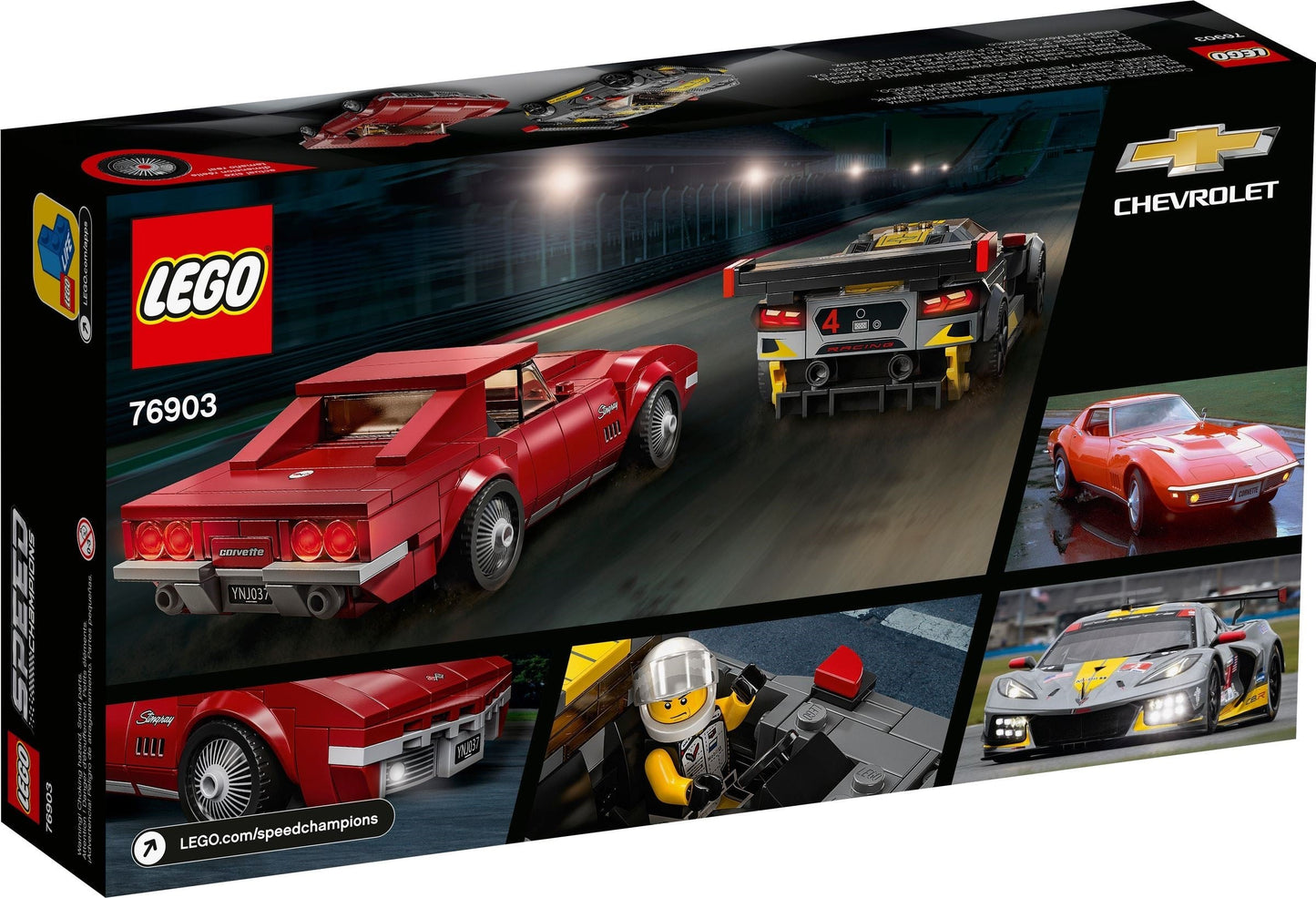 LEGO Speed Champions Chevrolet Corvette C8.R&1968 Corvette 76903