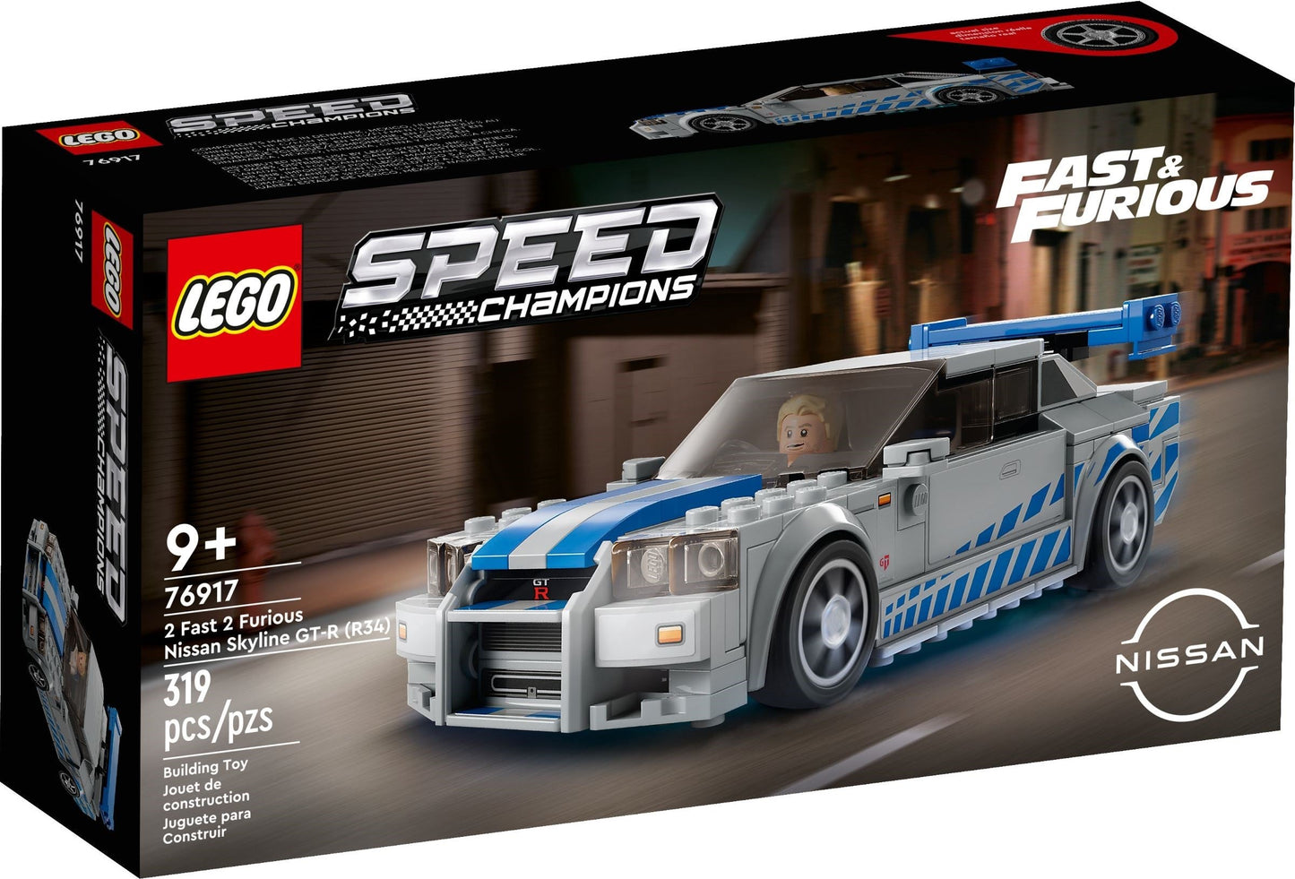 LEGO Speed Champions 2 Fast 2 Furious – Nissan Skyline GT-R (R34) 76917