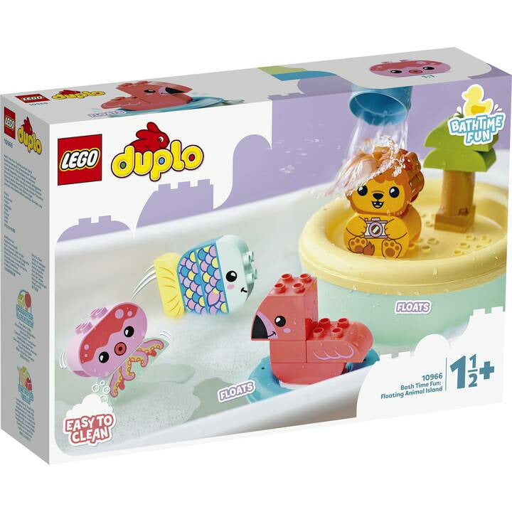 LEGO DUPLO Badewannenspass: Schwimmende Tierinsel 10966