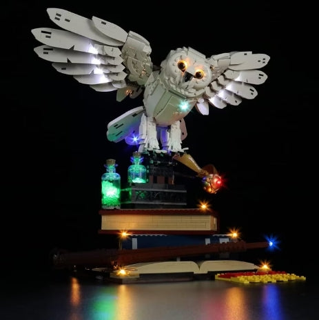 BrickBling LED Licht Set für LEGO Harry Potter: Hogwarts Ikonen – Sammler Edition (76391) inkl. Fernbedienung