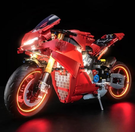 BrickBling LED Licht Set für LEGO Ducati Panigale V4 S Motorrad (42202) inkl. Fernbedienung