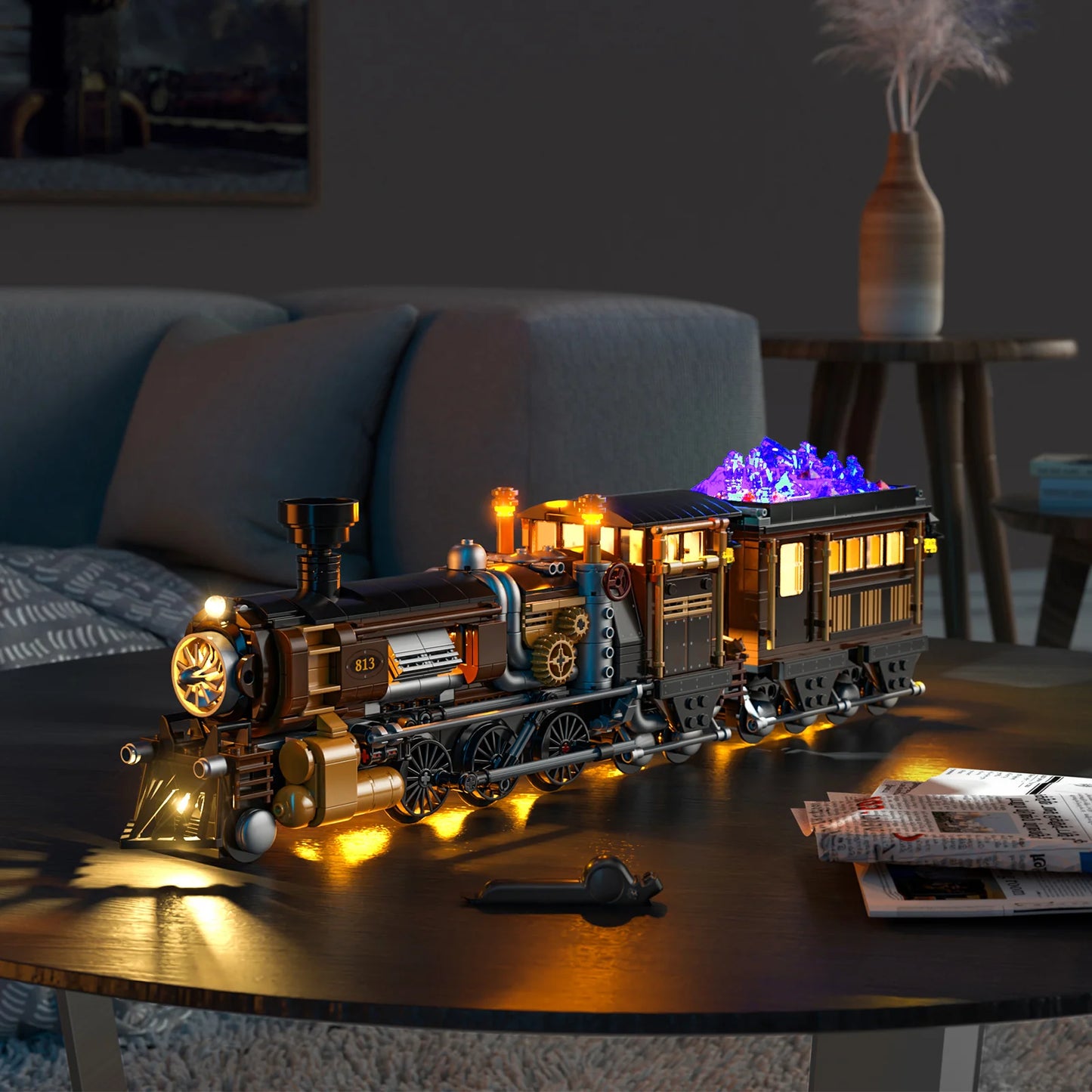 Lumibricks F9006 - Steampunk Ore Train - Steampunk-Erzzug