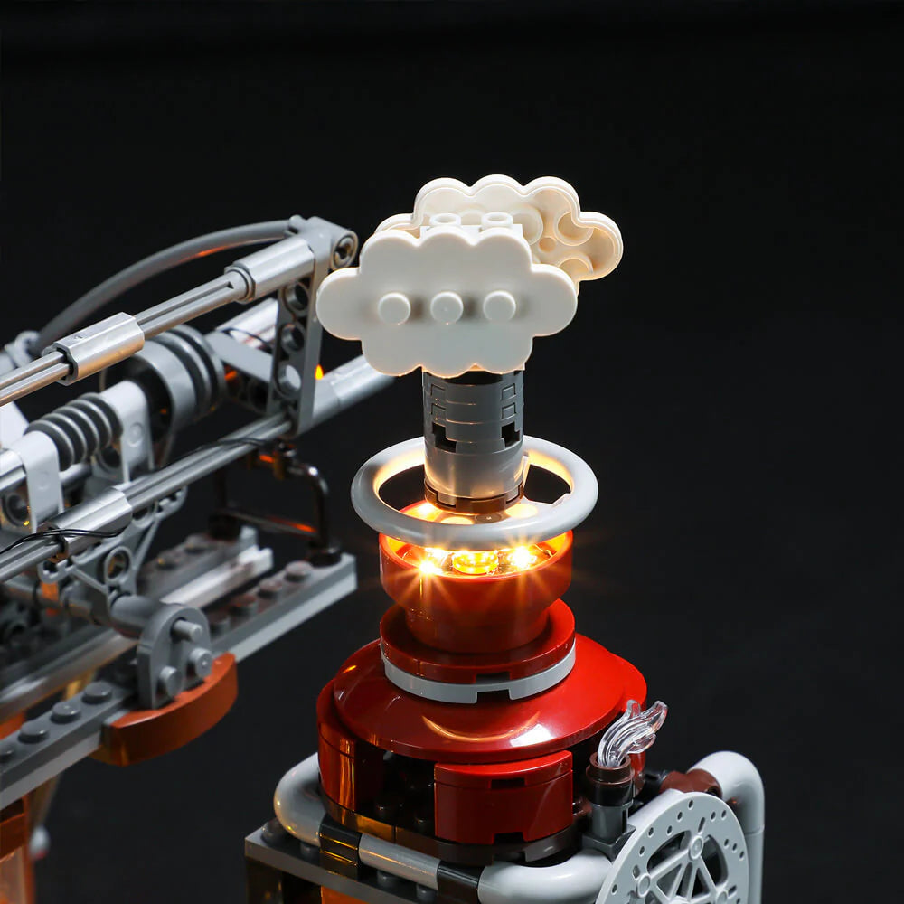 Lumibricks F9007 - Steampunk Train Station - Steampunk-Bahnhof