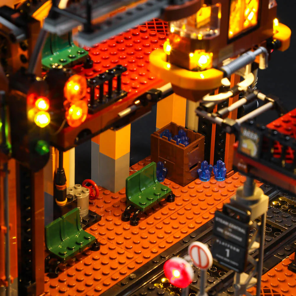 Lumibricks F9007 - Steampunk Train Station - Steampunk-Bahnhof