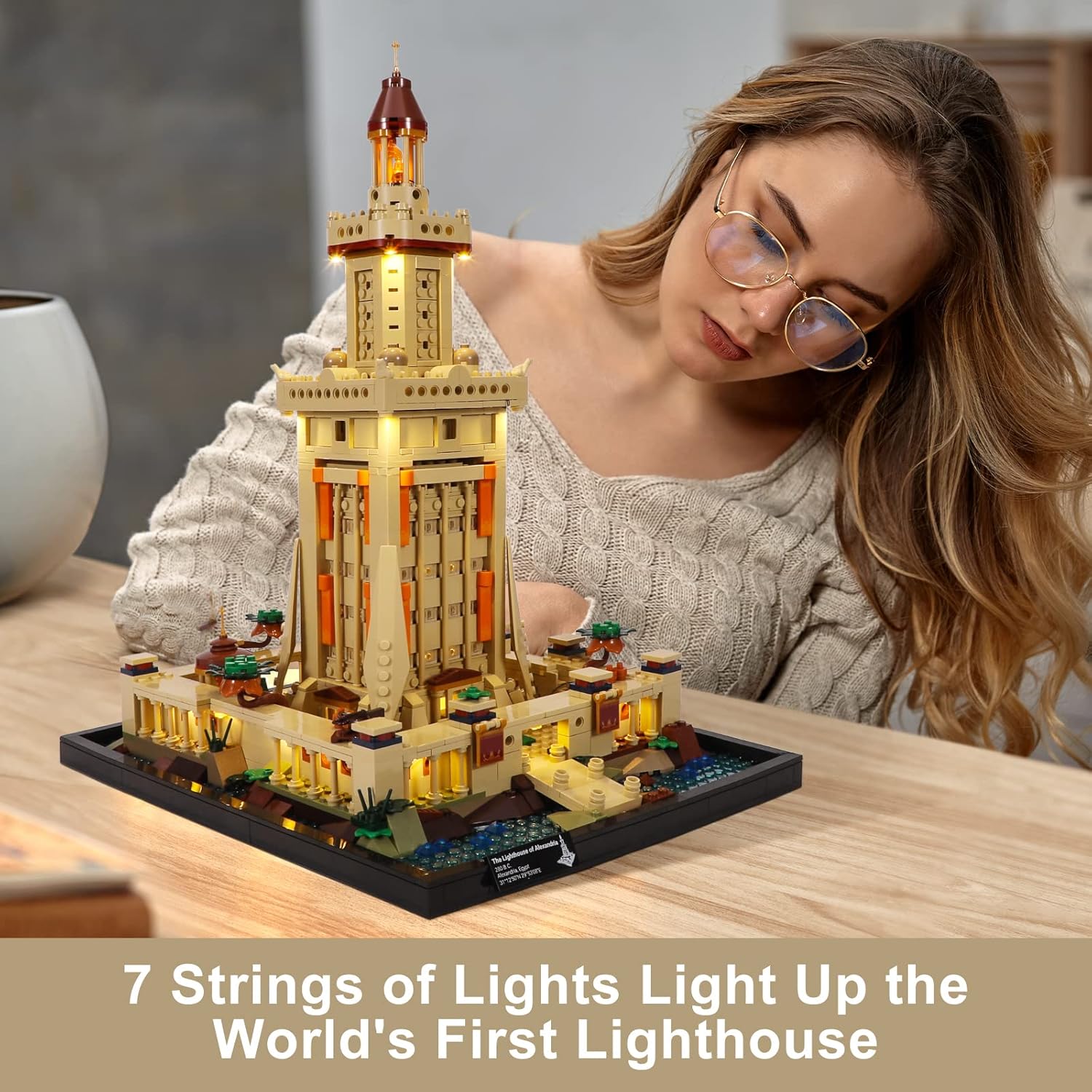Lumibricks Funwhole F9008 - The Lighthouse of Alexandria - Leuchtturm von Alexandria