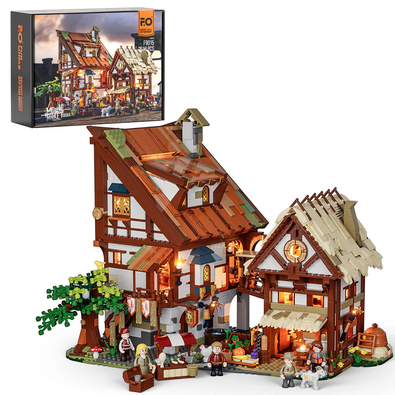 Lumibricks F9015 - Medieval Market - Mittelalterlicher Markt