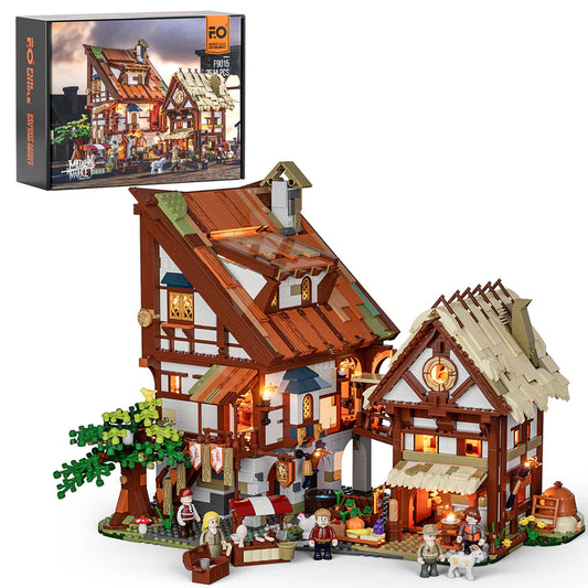 Lumibricks F9015 - Medieval Market - Mittelalterlicher Markt -USED-