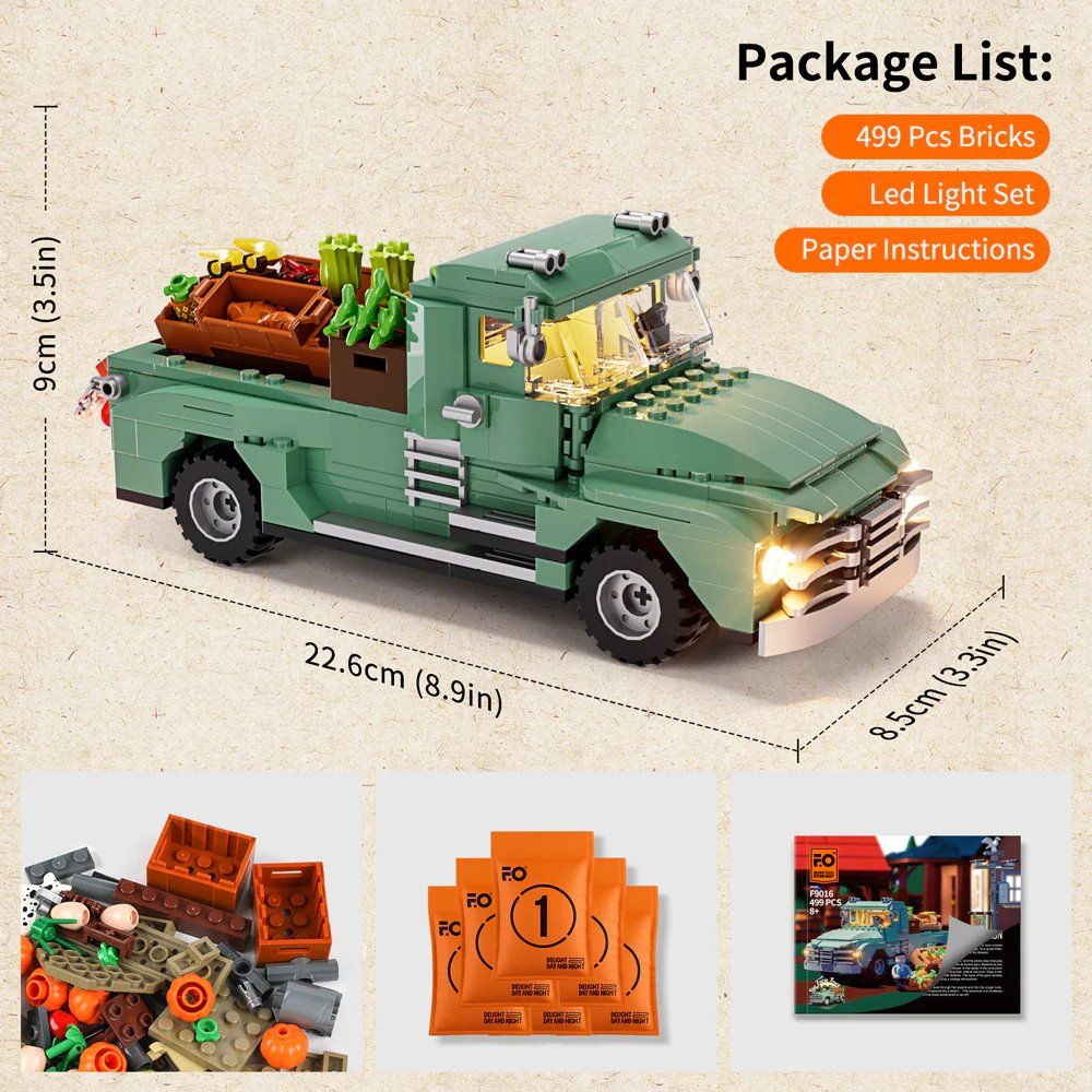 Lumibricks Funwhole F9016 - Farm Truck