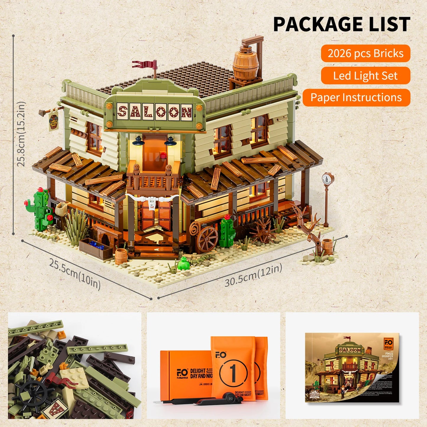 Lumibricks F9021 - Western Saloon - Western-Saloon