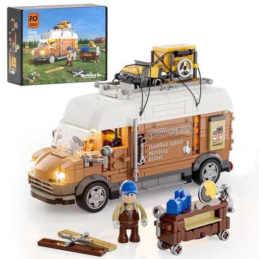 Lumibricks F9030 - Carpentry Van - Tischlerei-Transporter