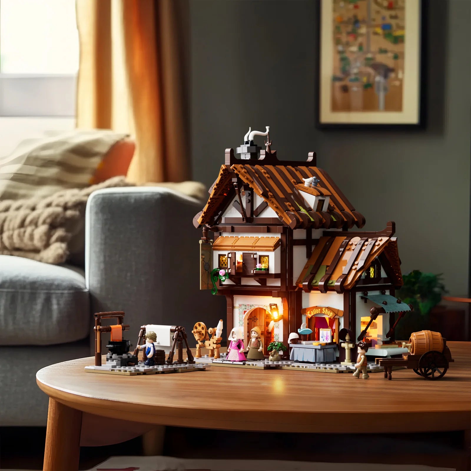 Lumibricks F9038 - Medieval Tailor Shop - Mittelalterliche Schneiderei