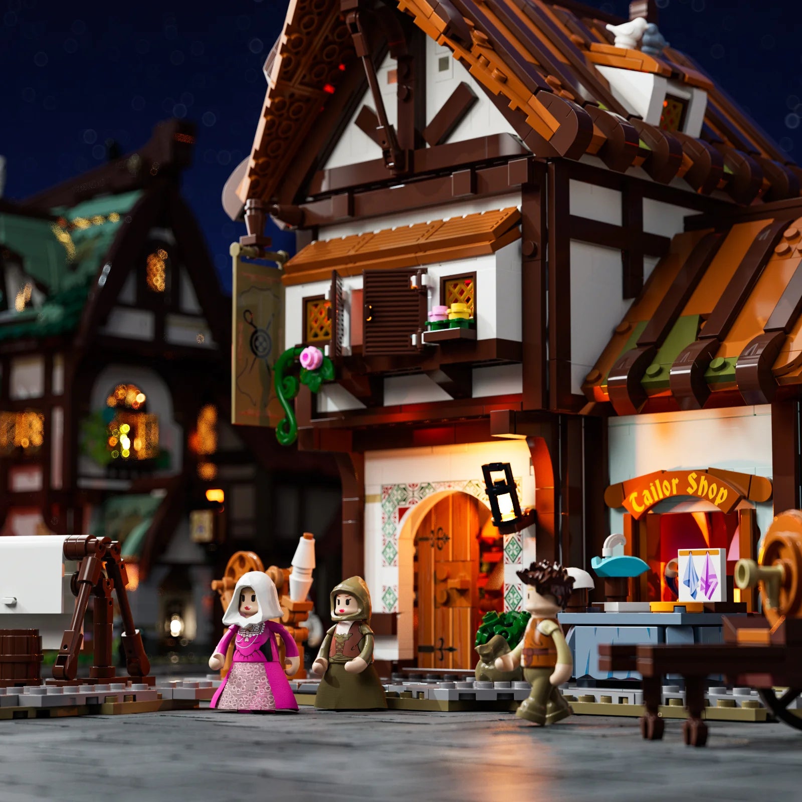 Lumibricks F9038 - Medieval Tailor Shop - Mittelalterliche Schneiderei