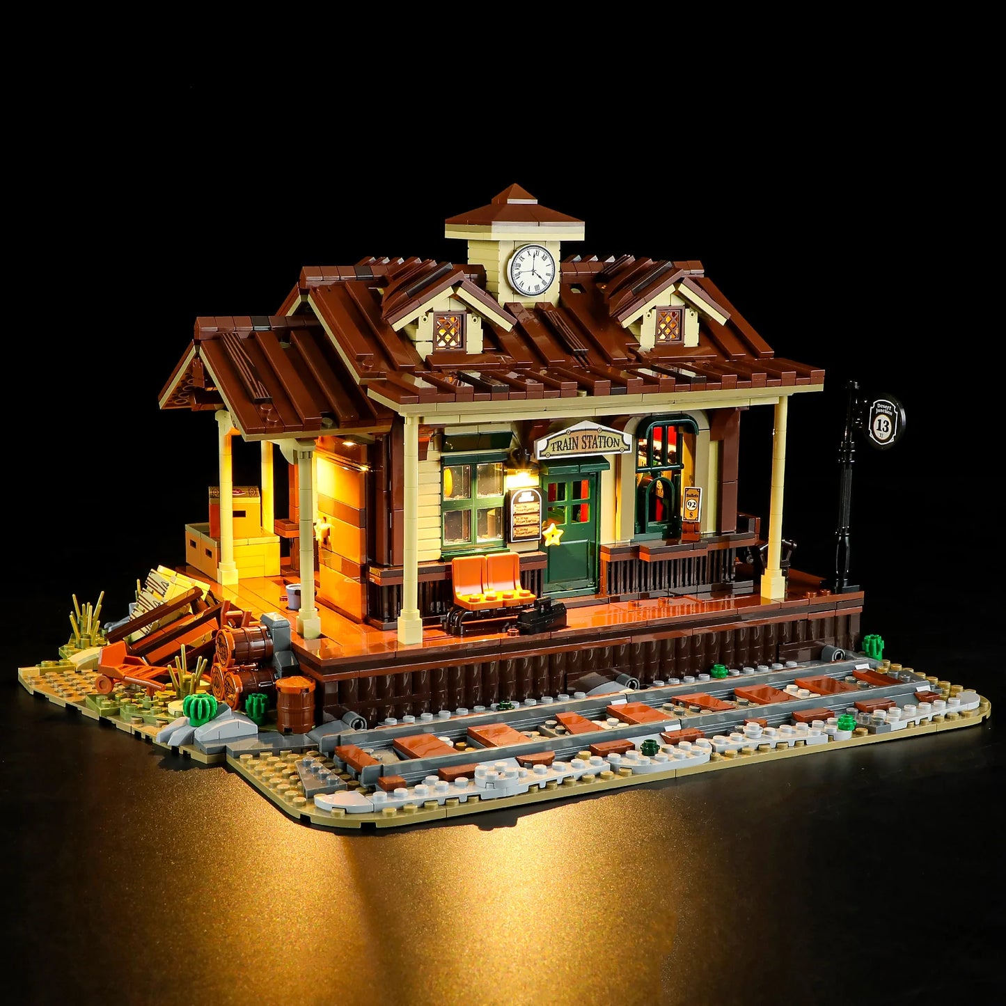 Lumibricks F9039 - West Train Station - Bahnhof des Wilden Westens
