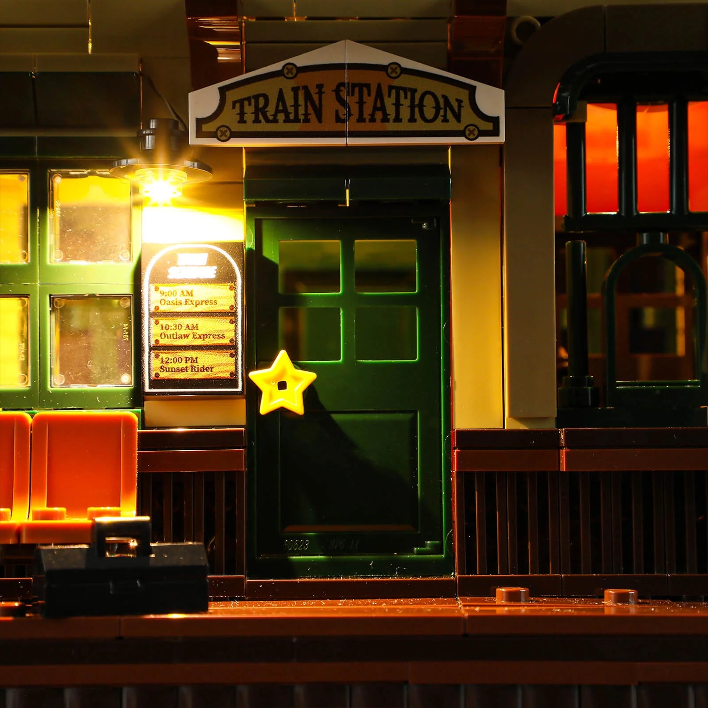 Lumibricks F9039 - West Train Station - Bahnhof des Wilden Westens