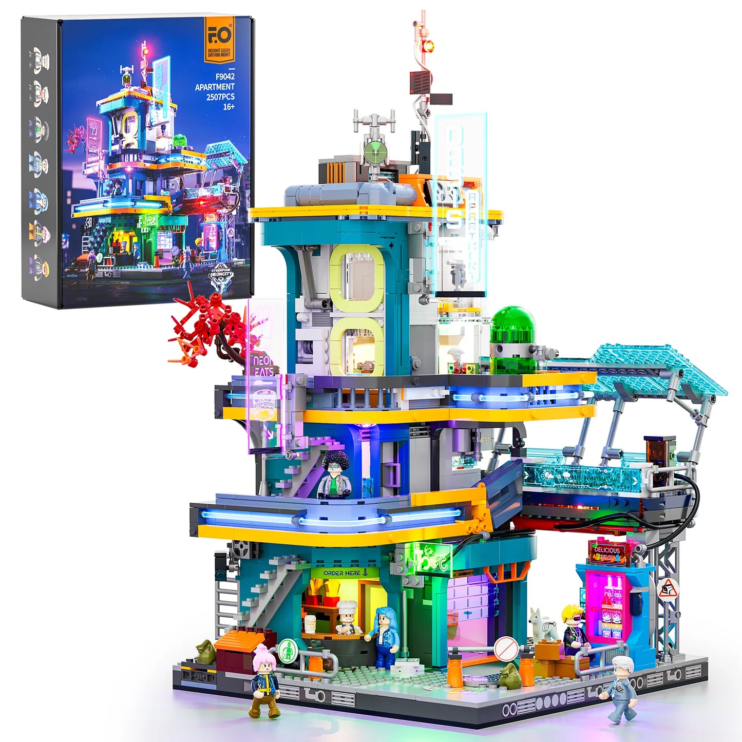 Lumibricks 17001 / F9042 - Cyberpunk Apartment - Cyberpunk Wohnung