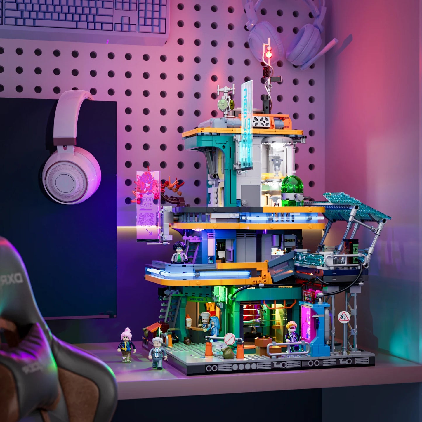 Lumibricks 17001 / F9042 - Cyberpunk Apartment - Cyberpunk Wohnung