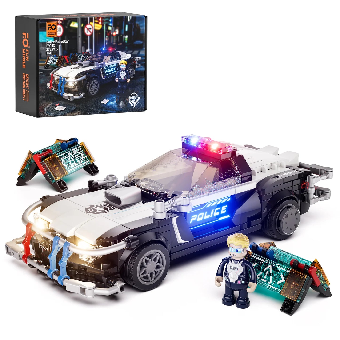 Lumibricks F9043 - Police Patrol Car - Streifenwagen der Polizei