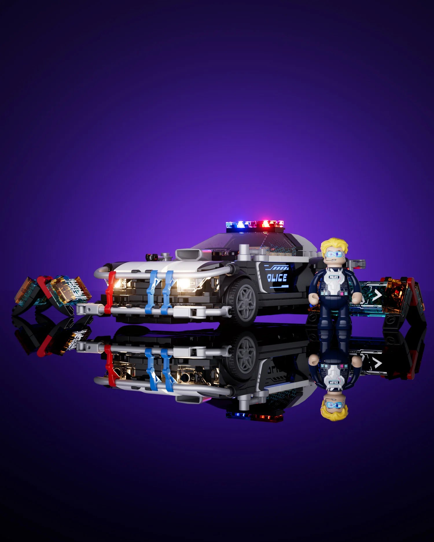 Lumibricks F9043 - Police Patrol Car - Streifenwagen der Polizei