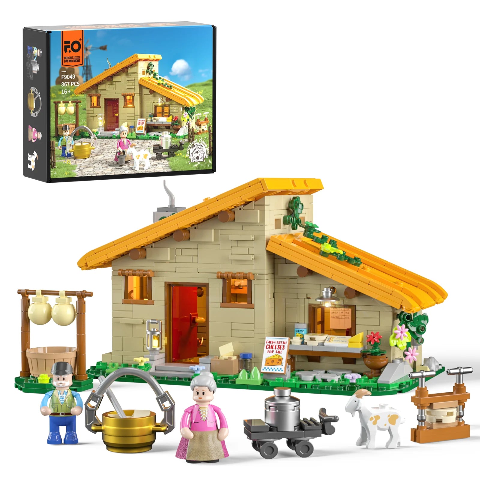 Lumibricks F9049 - Farmstead cheese house - Bauernhof-Käsehaus