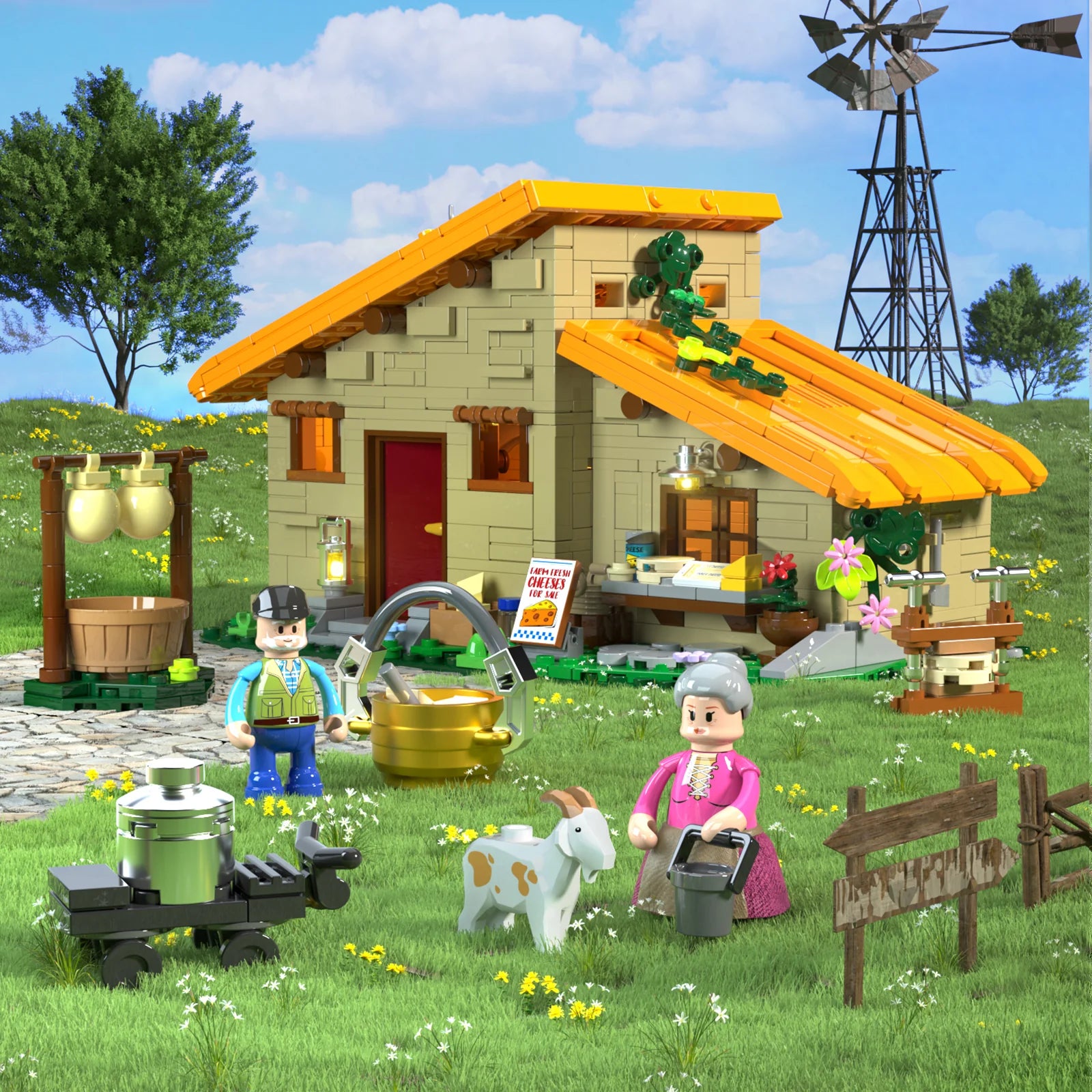 Lumibricks F9049 - Farmstead cheese house - Bauernhof-Käsehaus