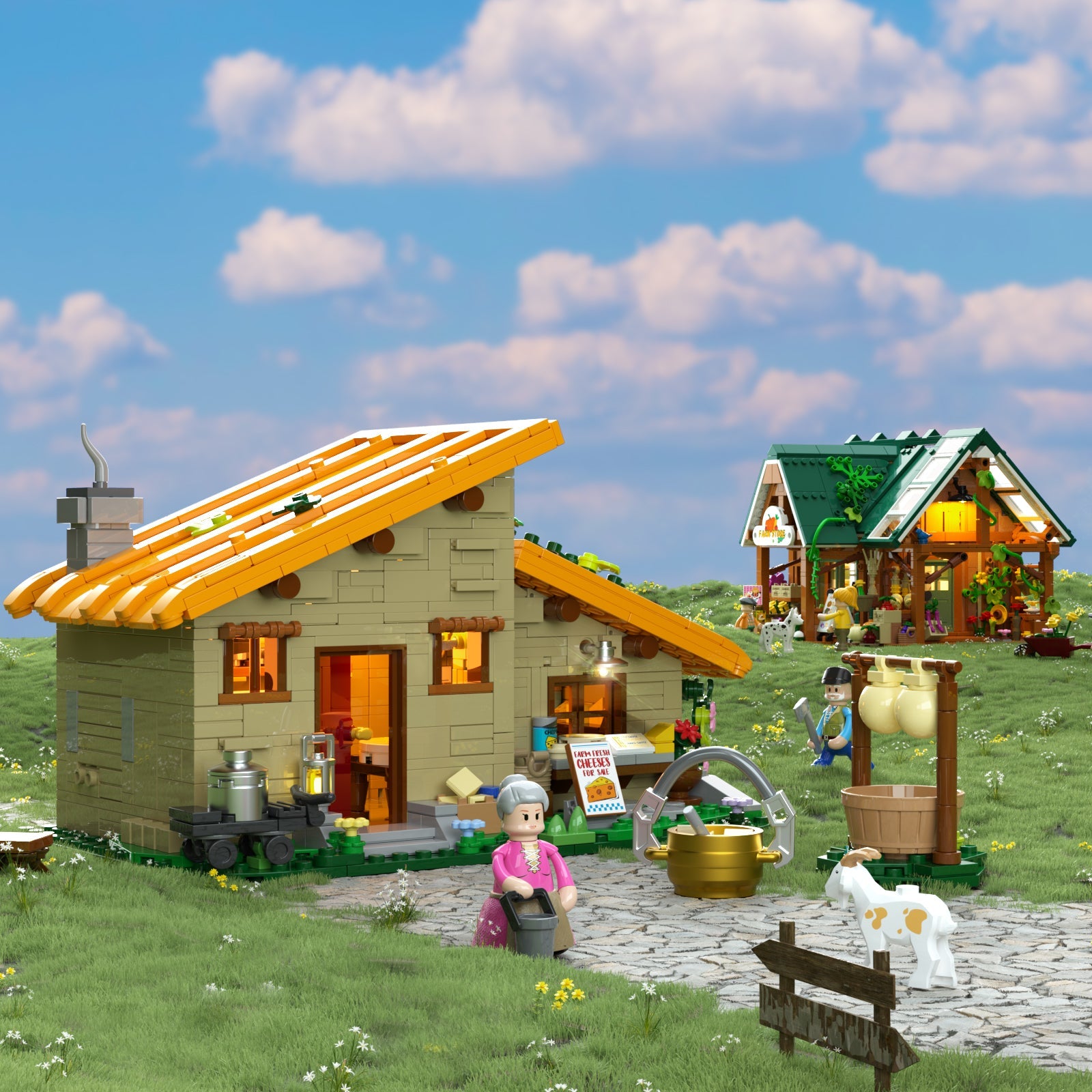 Lumibricks F9049 - Farmstead cheese house - Bauernhof-Käsehaus