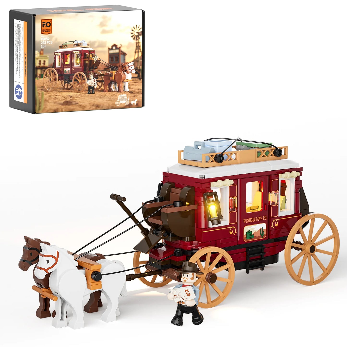 Lumibricks 14006 / F9052 - Western Stagecoach - Postkutsche des Wilden Westens