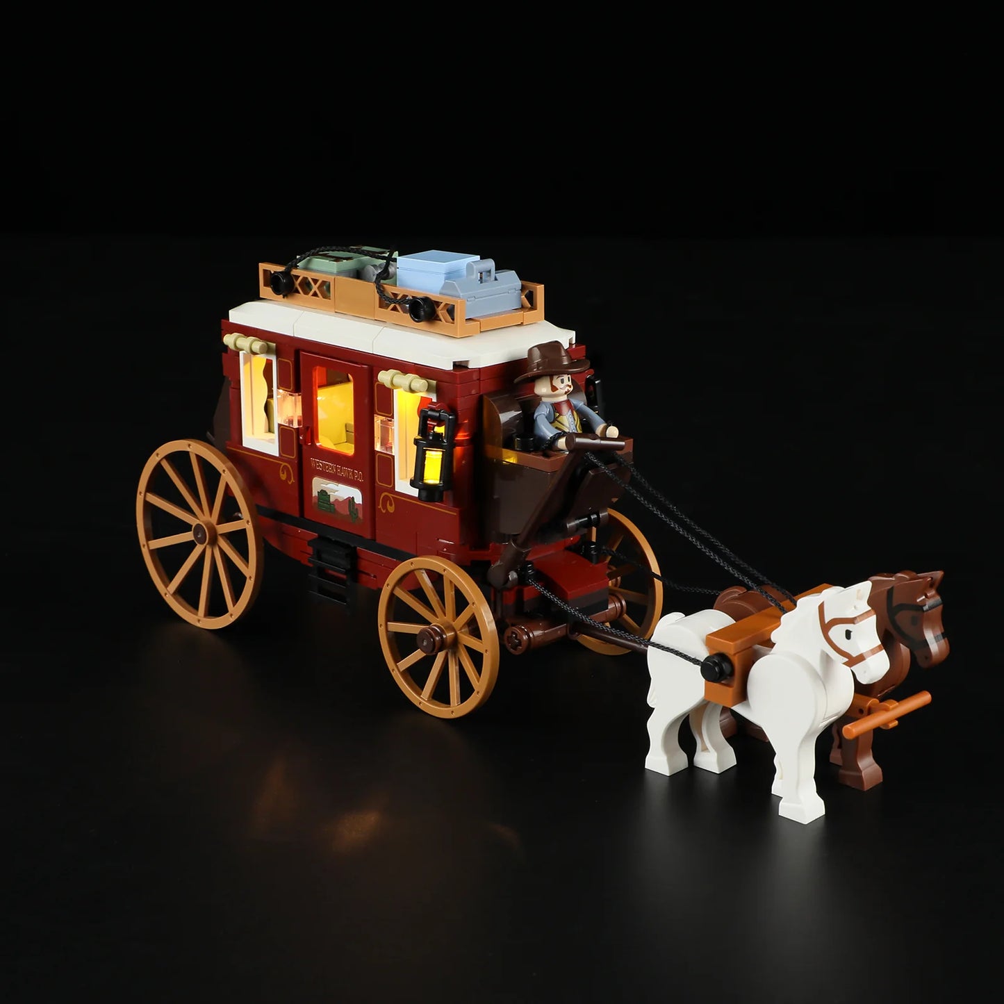 Lumibricks F9052 - Western Stagecoach - Postkutsche des Wilden Westens