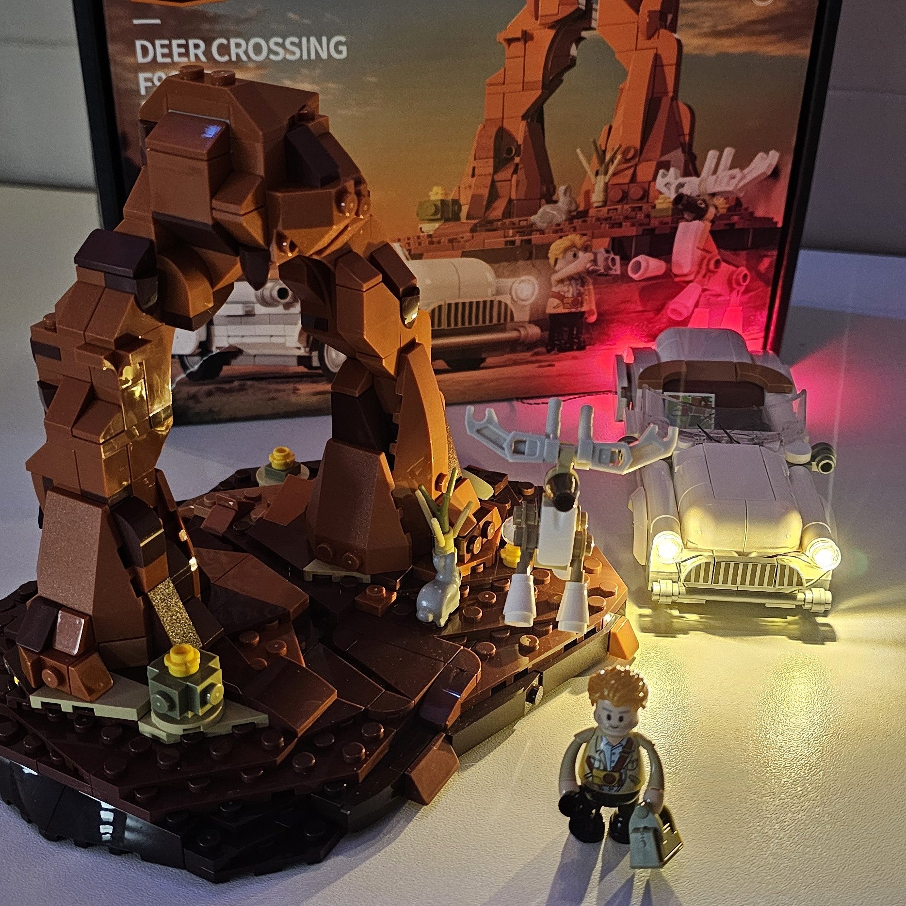 Lumibricks F9053 - Deer Crossing - Wildwechsel - USED