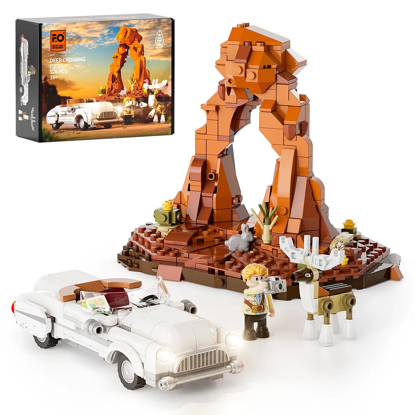 Lumibricks F9053 - Deer Crossing - Wildwechsel - USED