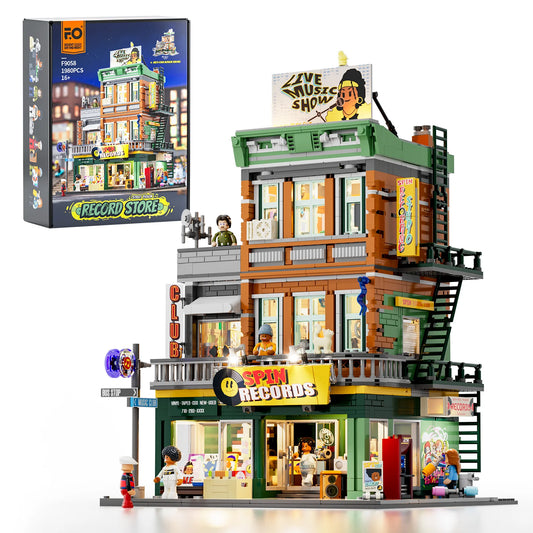 Lumibricks F9058 - Record Store - Plattenladen