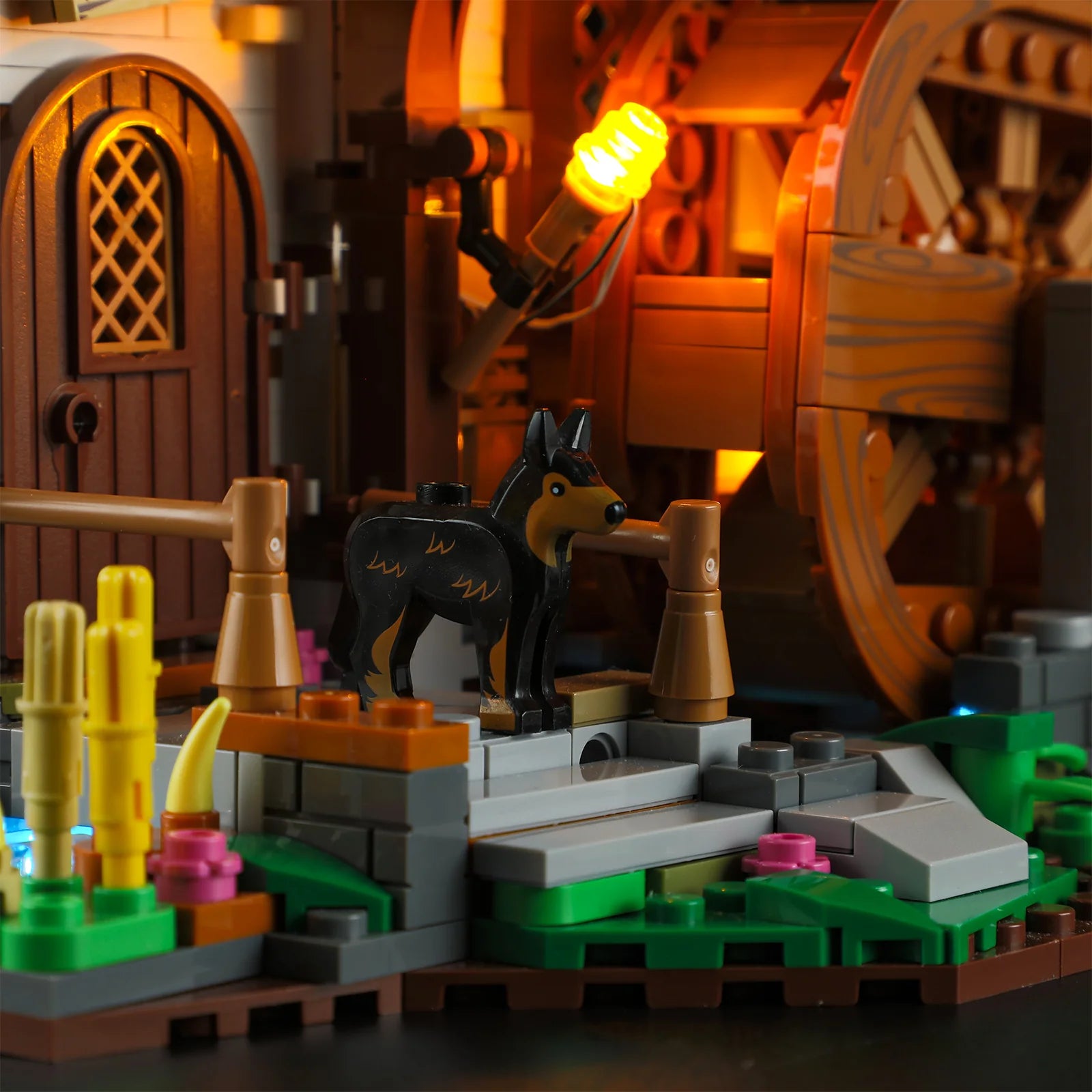 Lumibricks F9061 - Water Mill - Mittelalterliche Wassermühle