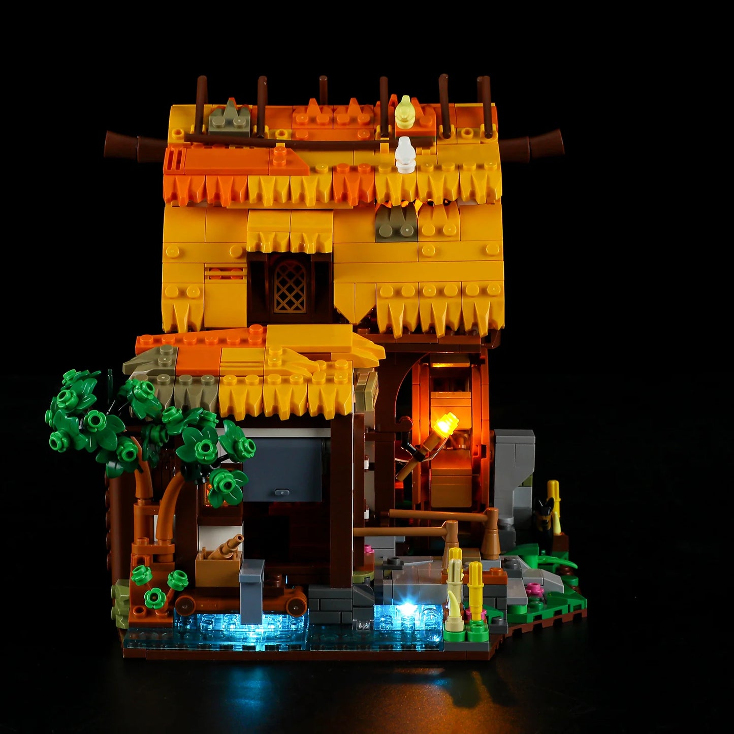 Lumibricks F9061 - Water Mill - Mittelalterliche Wassermühle