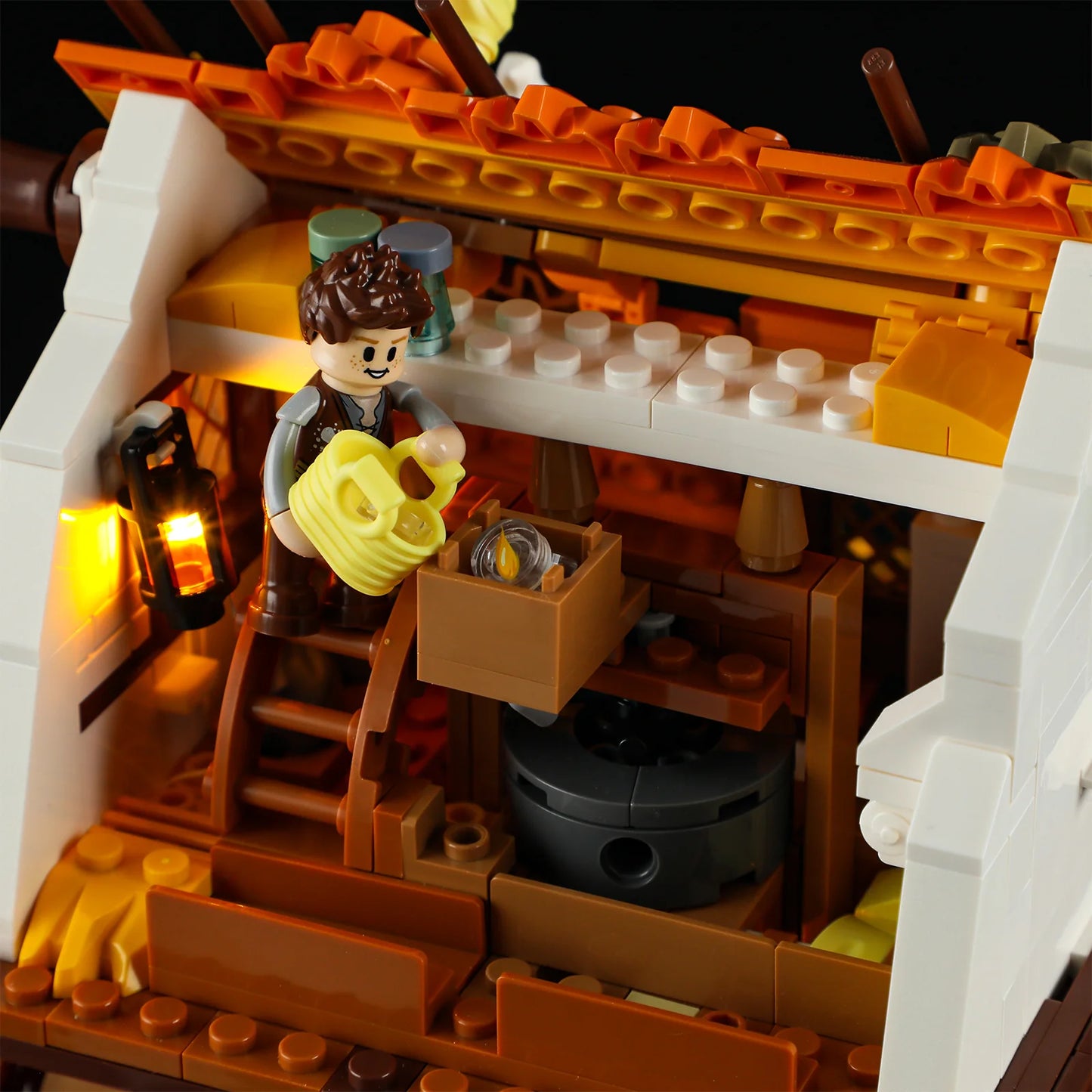 Lumibricks F9061 - Water Mill - Mittelalterliche Wassermühle