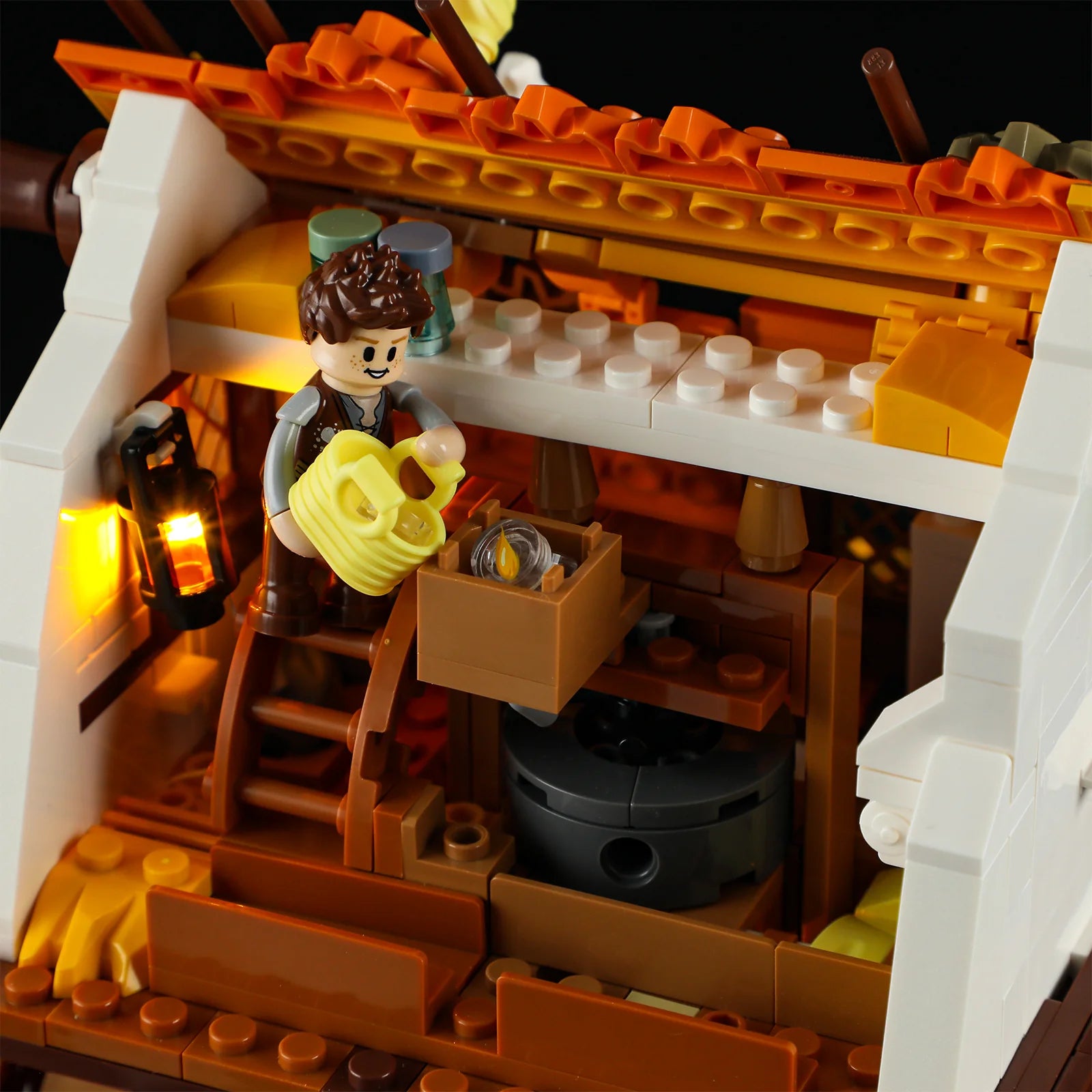 Lumibricks F9061 - Water Mill - Mittelalterliche Wassermühle