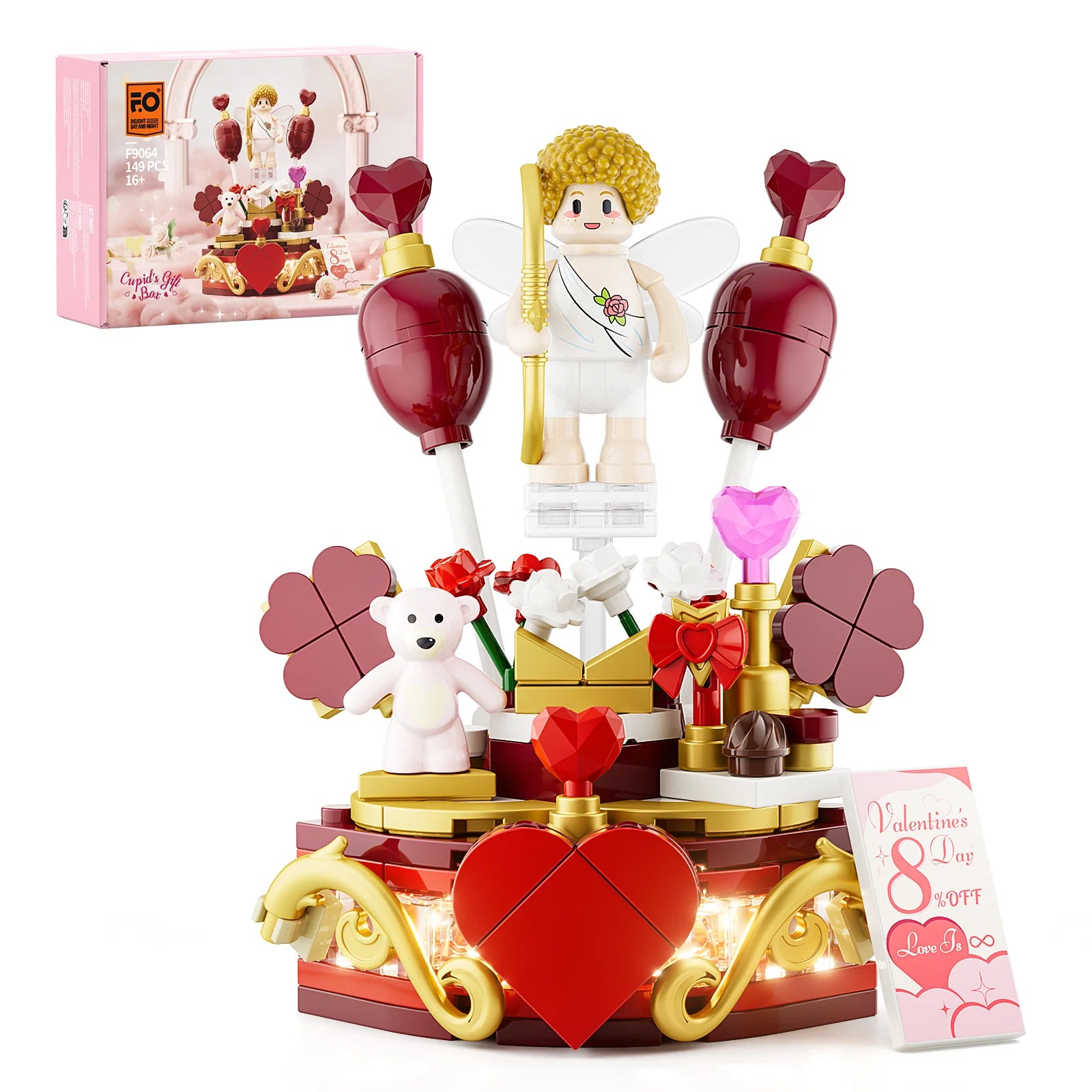 Lumibricks F9064 - Gupid's Gift Box - Amors Geschenkbox – Limitierte Auflage